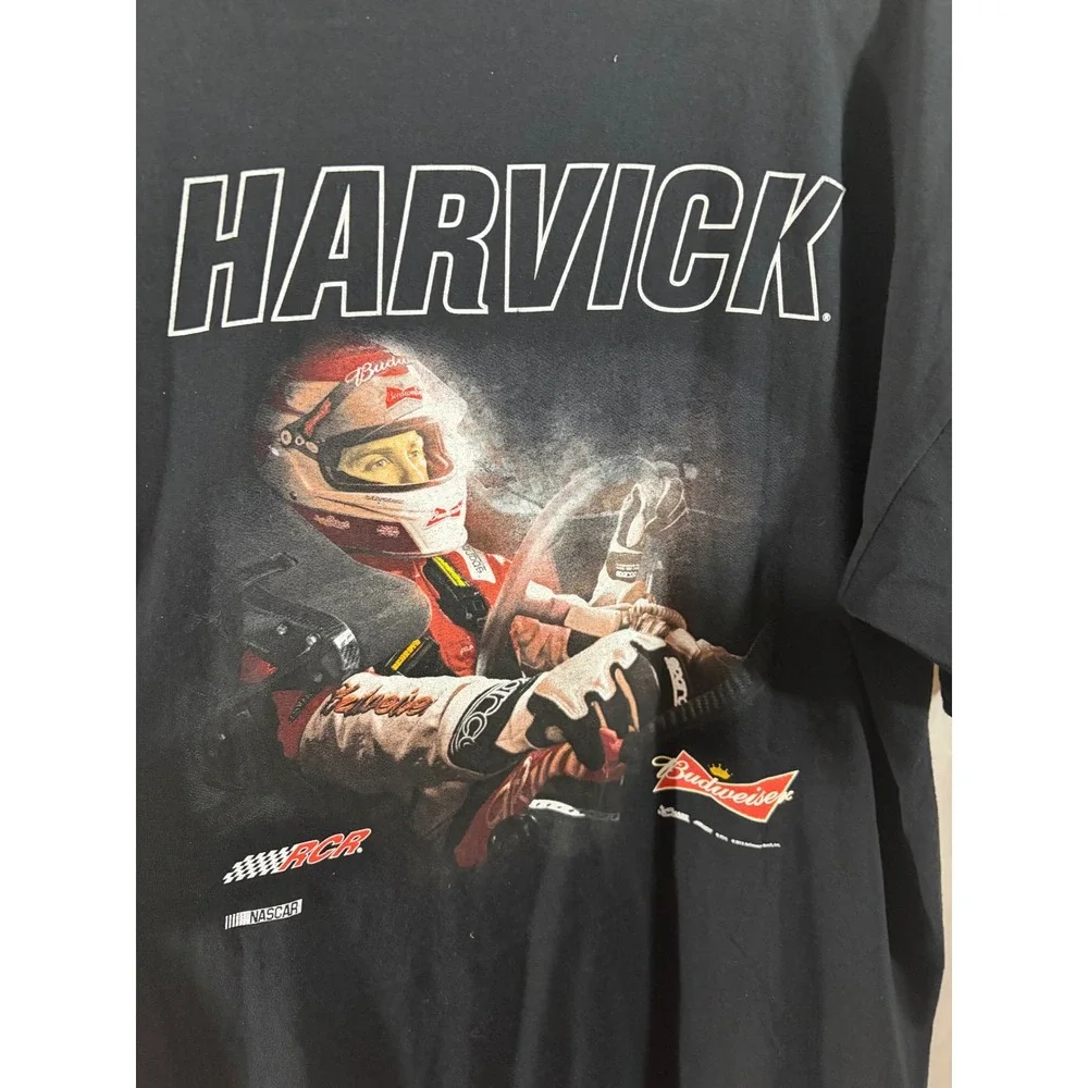 Chase Authentics NASCAR T-Shirt Mens 2XL Black Kevin Harvick 29 RCR Budweiser